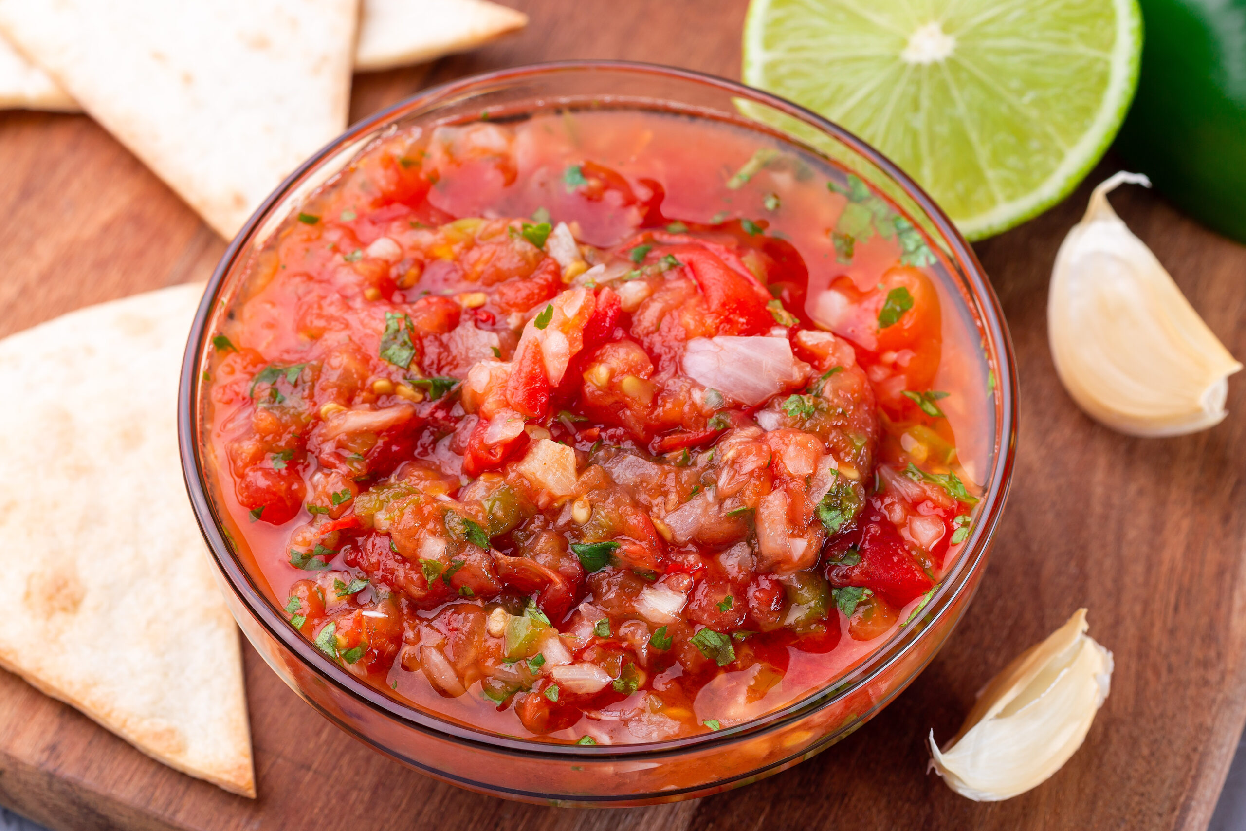 Bowl of salsa